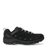 Championes de trekking Merrell modelo Crosslander 3, color negro con detalles en gris. Confeccionados en una combinación de gamuza y malla transpirable, cuentan con puntera sintética reforzada, cierre de cordones y suela de goma de alta tracción.