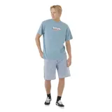 Remera celeste de manga corta con estampa frontal del logo de Rip Curl.