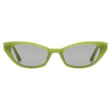 Gafas de sol CABO unisex, con montura verde lima de acetato reciclado y lentes grises con filtro UV 400. Incluye estuche transparente.