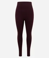 Legging deportiva Get Over de tiro alto, confeccionada en poliamida seamless con diseño ajustado al cuerpo y acabado liso.