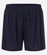 Calzoncillo tipo boxer de tela confeccionada en viscosa, con cintura elástica y estampa de mini losangos coloridos.