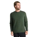 Buzo de punto Roark Nordsman Wool color verde oscuro, de manga larga y cuello redondo.