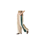 Pantalón de jogging Eme Studios modelo Arco Forest, de diseño colorblock en tonos beige, crema y verde oscuro, con paneles laterales y la inscripción "EMESTUDIOS" estampada en una pierna.