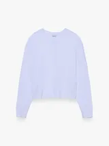 Camiseta de manga larga con corte boxy y cuello redondo, confeccionada en 100% algodón. Presenta una silueta holgada y diseño minimalista.
