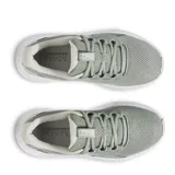 Championes Under Armour Charged Surge 4, color negro con logo blanco y suela blanca, ideales para running.