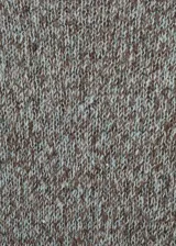 Sweater de punto jaspeado con cuello redondo, diseño recto y manga larga, confeccionado en una mezcla de fibras con lúrex.