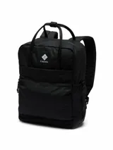 Mochila unisex Columbia Trail Traveler de 18 litros, color negro, con compartimento para portátil, bolsillos laterales para botellas y tecnología repelente al agua.