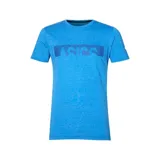 Remera de hombre Asics color celeste con logo estampado en el pecho.