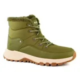 Bota Hi-Tec Jess color beige con interior de piel sintética.