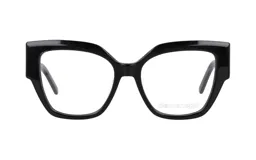 Armazón para lentes Demenego 125/53 col BLK, de acetato color negro, con forma cuadrada y patillas anchas.