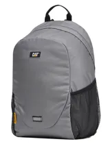 Mochila urbana Caterpillar modelo Tokyo, color gris, con compartimento principal amplio, bolsillo acolchado para laptop de 15.6 pulgadas, bolsillos laterales de malla y correas ajustables de malla Airmesh.