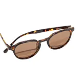 Lentes de sol Sunski modelo Vallarta, con montura de carey y lentes color ámbar.