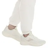 Championes de running 361º, color blanco con detalles en beige claro. Presentan un diseño aerodinámico con malla transpirable, refuerzos sintéticos y suela con tecnología Quik Light para mayor amortiguación.