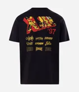 Remera masculina de corte comfort en color negro, con cuello redondo y manga corta. Presenta una estampa frontal temática de X-Men y acabado de algodón suave.