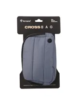 Riñonera unisex de tela acolchada color verde militar, con compartimento principal y bolsillo frontal con cierre, y correa ajustable negra.