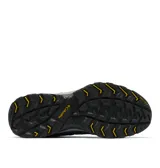 Championes de senderismo Columbia modelo Crestwood Low, color azul marino con detalles en negro y amarillo. Confeccionados en gamuza y tejido, cuentan con mediasuela Techlite para mayor amortiguación y suela de caucho con tecnología Omni-Grip para una tracción superior.