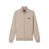 Campera deportiva EA7 Emporio Armani de cuello alto, con cierre frontal completo y bolsillos laterales. Presenta el logo de la marca estampado en el pecho.