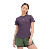 Remera deportiva de manga corta color violeta, con tecnología NB ICEx de secado rápido y tejido N-Vent transpirable.
