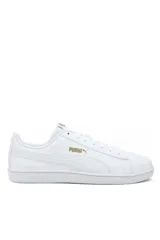 Championes deportivos Puma Up para hombre, de color blanco con la característica franja lateral en negro y el logo de la marca en el lateral y la lengüeta.