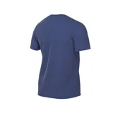 Remera negra de algodón con cuello redondo y mangas cortas. Estampado frontal con el logo de Nike y la frase "Basketball is music. Just do it." en color rosa.