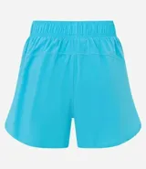 Short deportivo verde oscuro, modelo runner, con cintura elástica y pequeño bolsillo interior.