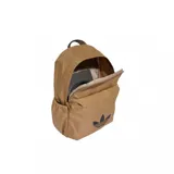 Mochila Adidas Adicolor Classic color beige con logo negro en el frente.
