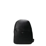 Mochila Tiffosi modelo Nova, de diseño minimalista y elegante, confeccionada en material sintético con textura granulada. Cuenta con un compartimento principal con cierre y un bolsillo frontal con cierre, decorado con el logo metálico de la marca.