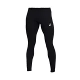 Calza deportiva Asics Silver Tight de hombre, color negro, con el logo de la marca estampado en el muslo izquierdo.