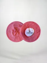 Set de boinas de hilo de algodón en colores azul, celeste, blanco, beige, amarillo, marrón, verde, salmón y rosa.