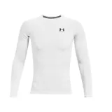 Remera de compresión Under Armour ColdGear de manga larga, color gris, con logo en el pecho y cuello redondo.