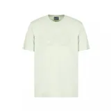 Remera verde claro de manga corta con logo EA7 Emporio Armani en relieve en el frente.