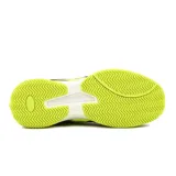 Championes Diadora Match Point para hombre, color azul marino con detalles en amarillo flúor y suela blanca.