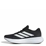Championes de running Adidas Runfalcon 6 W para mujer, de color negro con las tres tiras características en los laterales y la mediasuela en color blanco.