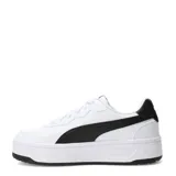 Championes urbanos Puma modelo Court Lally Skye, de diseño tipo plataforma, color blanco con detalles en negro en el lateral y talón.