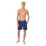 Short de baño Rip Curl modelo Bondi, color azul con cintura elástica y cordón ajustable en contraste.