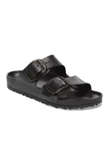 Sandalias Birkenstock Arizona Big Buckle Eva, color negro, con hebillas grandes ajustables.