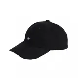 Gorra Adidas Originals modelo Corduroy, color negro con textura de pana, visera curvada y logo del trifolio bordado en el frente.