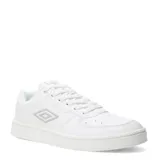 Championes urbanos Umbro modelo Milo, color blanco, con diseño clásico de caña baja, cordones al tono y logo de la marca en el lateral.