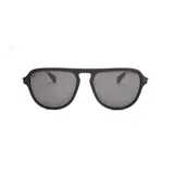 Lentes de sol Vulk modelo Eldon, color negro con lentes grises. Diseño tipo aviador con doble puente.