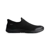 Championes deportivos Skechers modelo Slip-ins Virtue Serendipity, color negro. Diseño sin cordones con parte superior de tejido transpirable Stretch Fit y tecnología Heel Pillow para mayor comodidad. Incluye plantilla acolchada Air-Cooled Memory Foam.