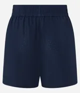 Bermuda runner deportiva Get Over de microfibra ligera color verde lima, con cintura elástica y diseño con textura microperforada.