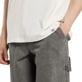 Remera blanca de manga corta Dickies, de corte holgado, con pequeño logo estampado en el pecho.