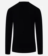 Suéter masculino de cuello redondo y manga larga, confeccionado en tejido de malla con textura de cuadros grid. Presenta un diseño minimalista y versátil, ideal para diversas ocasiones.