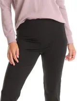 Legging de tiro alto con cintura ancha modeladora y faja interna de compresión. Presenta un diseño de pierna entallada con terminación acampanada en el bajo.