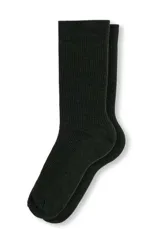 Medias de hombre Legacy, color verde oscuro, de rib, lisas.