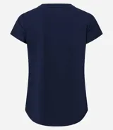 Remera deportiva de microfibra texturizada, con cuello redondo, mangas cortas y recortes laterales. Diseño liso y funcional para entrenamiento.