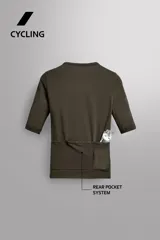 Camiseta técnica de manga corta Zara Athleticz, diseñada como primera capa con tejido transpirable y termorregulador. Presenta un diseño de cuello redondo con textura de malla y ajuste ergonómico.