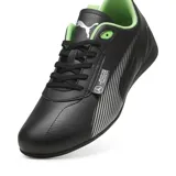 Championes Puma MAPF1 Neo Cat 20, color negro con detalles en verde y plateado.