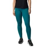 Calza deportiva de tiro alto color azul petróleo, con tecnología transpirable Omni-WICK, bolsillos laterales y bolsillo posterior de malla.