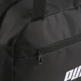 Bolso deportivo Puma Phase Small Sports Bag color negro con doble asa de mano y correa ajustable para el hombro.